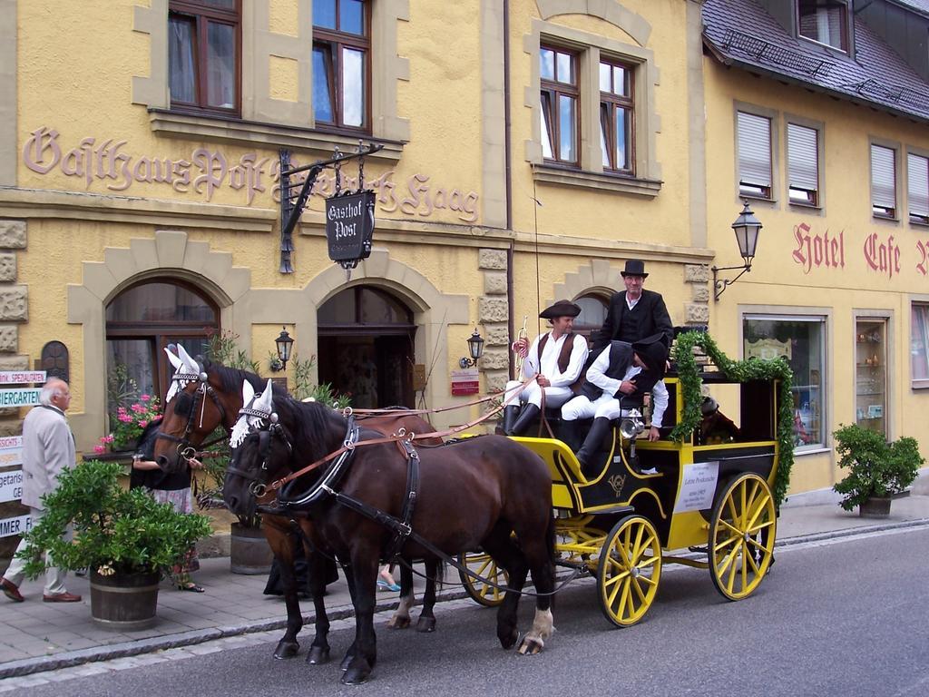 Hotel-Gasthof Die Post Brennerei Frankenhoehe Шиллингсфюрст Экстерьер фото